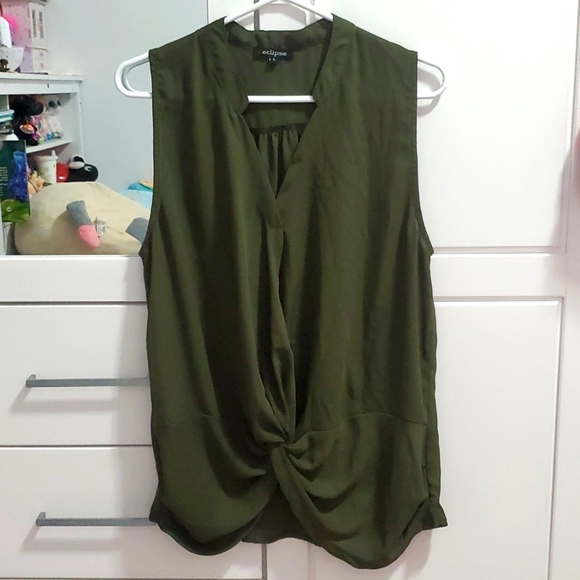 Eclipse sleeveless top with front knot - Picture 1 of 2